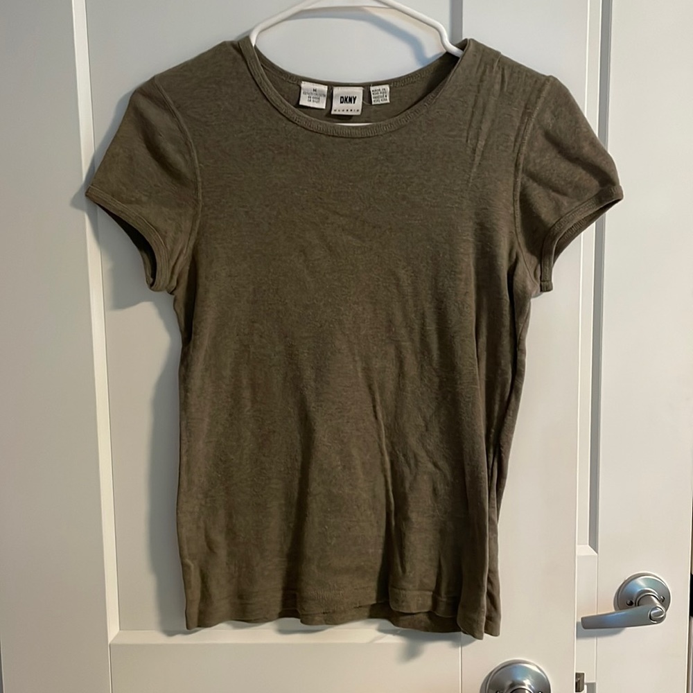 DKNY olive shirt